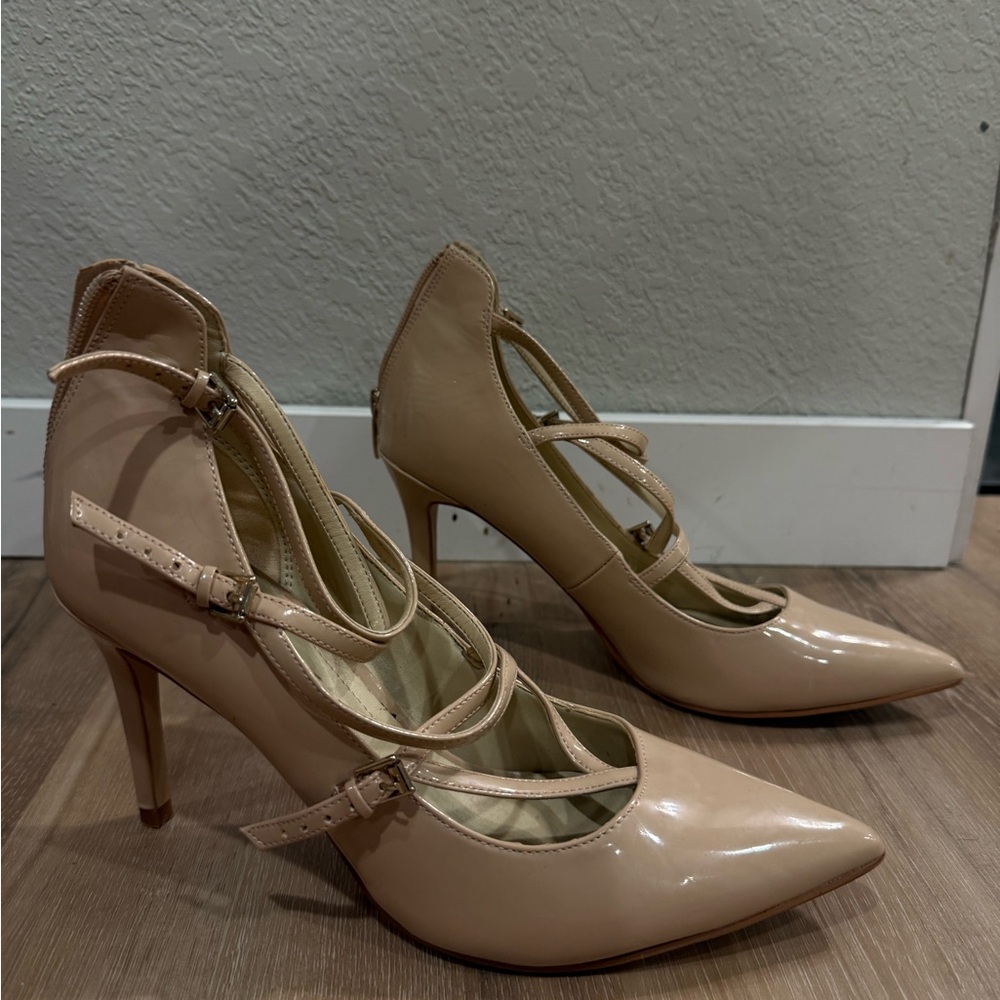 Marc Fisher Tan Stiletto Heels Classic Design